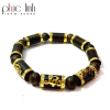 Phuc Linh Special Pillar Oil-Cooked Gold-Filled Bracelet - Mix Golden Phuc Loc Tho