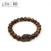 Phuc Linh Agarwood Chips Bracelet 8Mm Mix Small Pixiu Charm