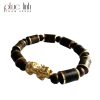 Phuc Linh Indo Black Oil-Cooked, Golden-Filled Pillar Bracelet