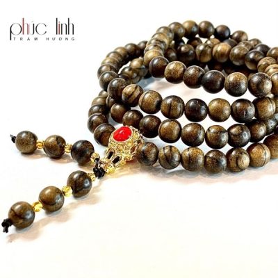 Phuc Linh Special Oil-Cooked Necklace Mix Kim Ma Golden Wine Gourd Charm