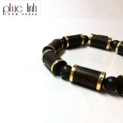 Phuc Linh Special Pillar Oil-Cooked Gold-Filled Bracelet - Mix Golden Phuc Loc Tho