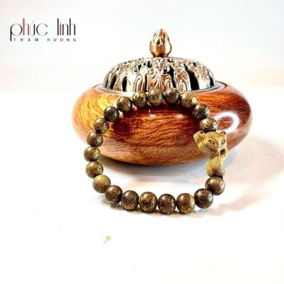 Phuc Linh Agarwood Bracelet 8Mm Mix Agarwood Fox Charm