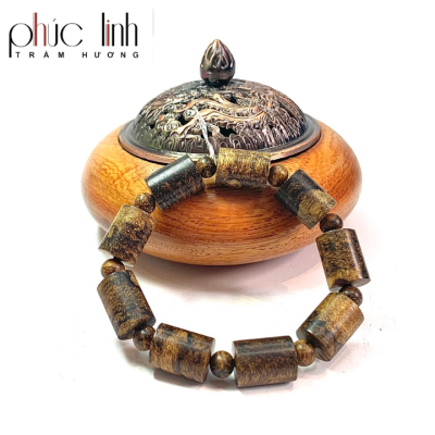 Phuc Linh Grey Brunei Pillar Bracelet