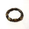 Phuc Linh Vietnam Grey Pillar Bracelet Carved 18K Golden Phuc-Loc-Tho