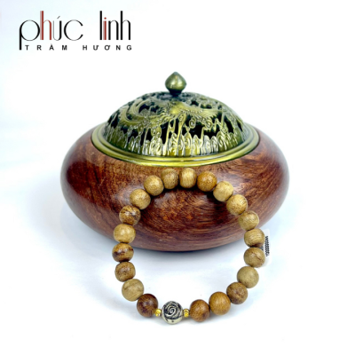 Phuc Linh Brown Malai Bracelet 8Mm 22 Beads