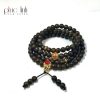 Phuc Linh Oil-Cooked 108 Beads Necklace Mix Kim Ma Golden Charm