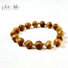 Phuc Linh Natural Indo Bracelet 8Mm Mix Golden Ball Charm