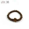 Phuc Linh Toc Grey 8Mm Bracelet Mix Agarwood Apricot Charm