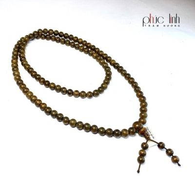 Phuc Linh 108 Beads Oil-Cooked Agarwood Necklace 8Ly