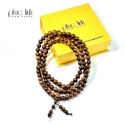 Phuc Linh 108 Beads Agarwood Chips Necklace 8 Ly