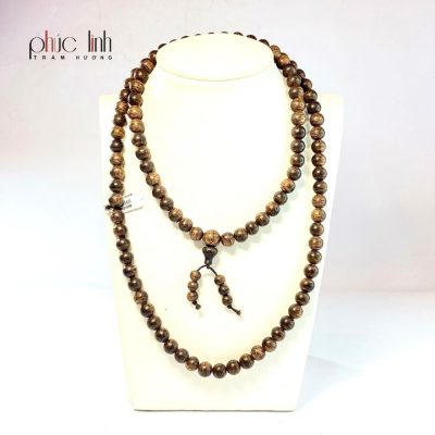 Phuc Linh 108 Beads Agarwood Chips Necklace 8 Ly