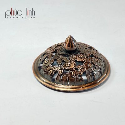 Wooden Agarwood Burner With Copper Lid