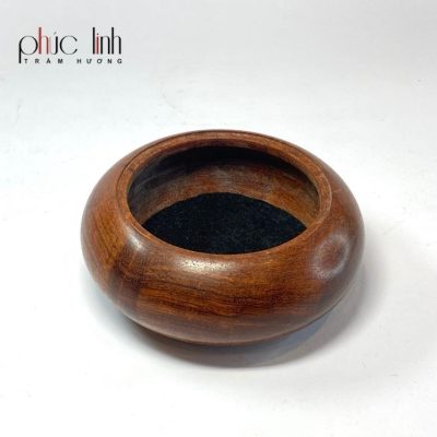 Wooden Agarwood Burner With Copper Lid