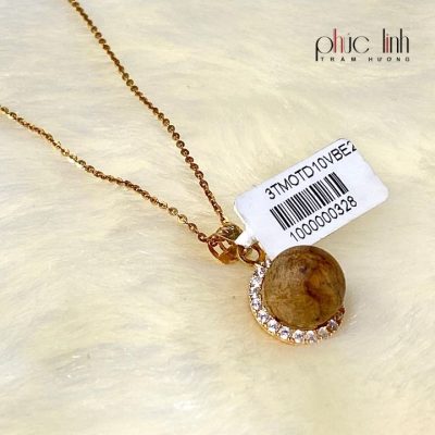 Phuc Linh Golden Pendant mix Agarwood Bead 2p3