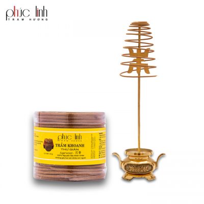 Phuc Linh Relaxing Agarwood Coil Incense - 2 Hours - 20 Coils