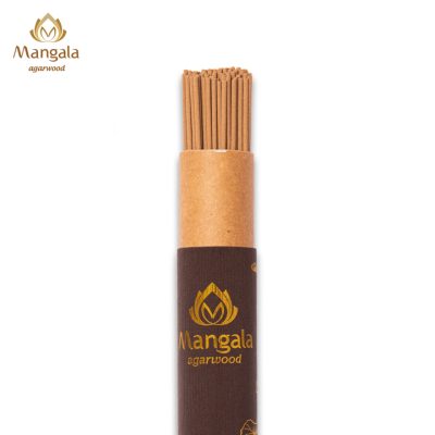 Premium Mangala Brown Tube Agarwood Incense - 20Gr - 20Cmm