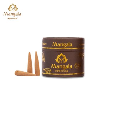 Premium Mangala Brown Box Agarwood Cone | Small - 25 Tablets
