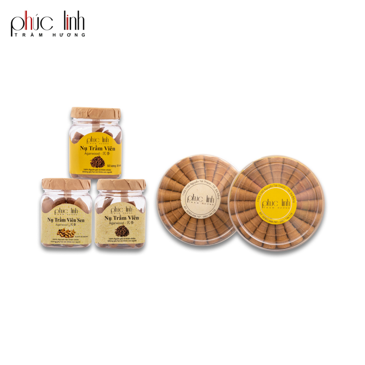 Phuc Linh Incense Cones Have Many Diverse Designs For Customers To Use, 100% Natural Ingredients, Safe For Health.