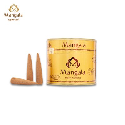 Premium Mangala Golden Box Agarwood Cone | Small - 25 tablets