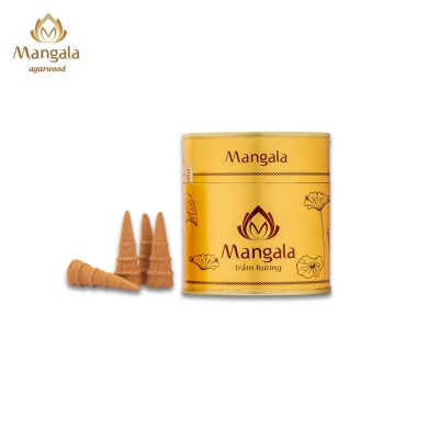 Premium Mangala Golden Box Agarwood Cone | Large - 22 Tablets