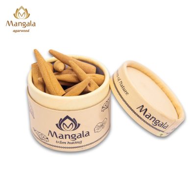 Premium Mangala White Box Agarwood Cone | Small - 25 Tablets