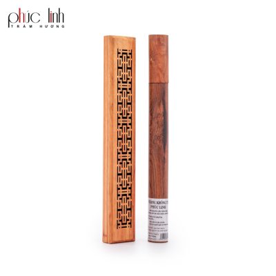Phuc Linh Wood Tube Agarwood Incense | 20gr | 20cm | Free Wood Accessory