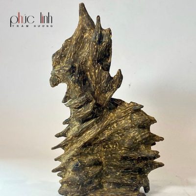 Phuc Linh Decorative Oil-Cooked Agarwood 27 Cm