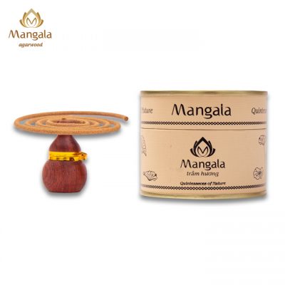 Premium Mangala Relaxing Agarwood Coil Incense - 2,5 hours - 20 coils
