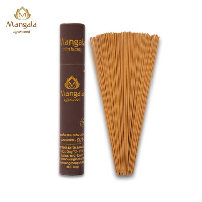 Premium Mangala Relaxing Short Brown Tube Agarwood Incense | 10Gr | 10Cm | 80 Sticks