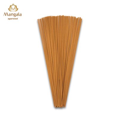 Premium Mangala Relaxing Short Brown Tube Agarwood Incense | 10Gr | 10Cm | 80 Sticks