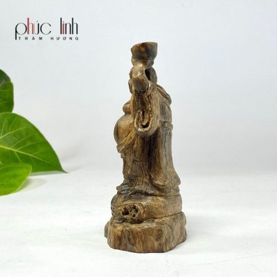 Premium Agarwood Maitreya Statue Car Decoration