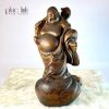 Agarwood Maitreya Statue 18Cm