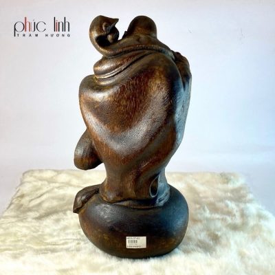 Agarwood Maitreya Statue 18Cm