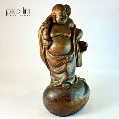 Agarwood Maitreya Statue 18Cm