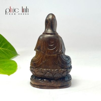 Premium Agarwood Guanyin Statue Car Decoration