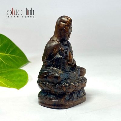 Premium Agarwood Guanyin Statue Car Decoration