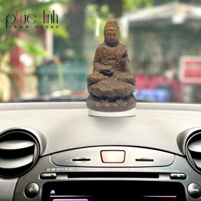 Agarwood Buddha Statue Car Decoration