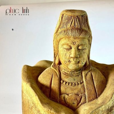 Agarwood Guanyin Statue 30Cm