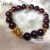 Sua Wood Bracelet 10Ly Mix Golden Kim Ma Buddha Charm