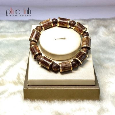 Agarwood Gold-Filled Bracelet