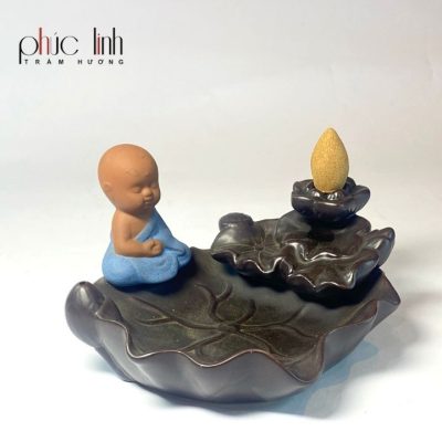 Monk Ceramic Backflow Agarwood Burner