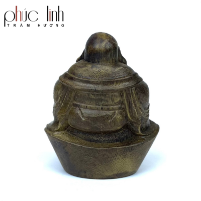 Phuc Linh Oil-Cooked Prosperous Maitreya Agarwood Statue