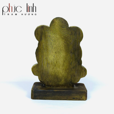 Phuc Linh Oil-Cooked One-Side Agarwood Maitreya For Car Decoration 1