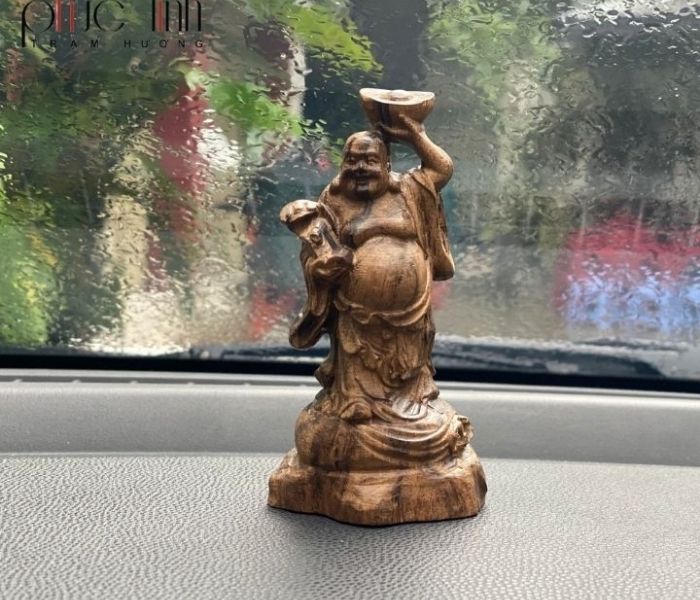 Agarwood Buddha statue for car decoration