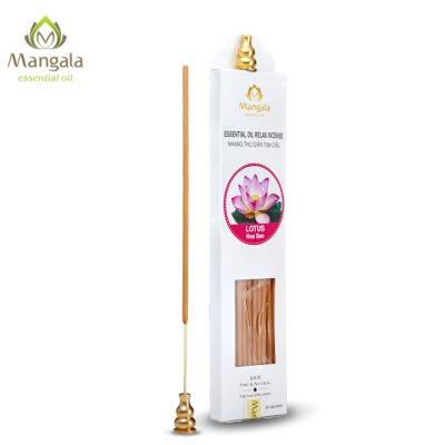 Lotus Essential Oil Incense - 20Cm - 50 Sticks | Mangala