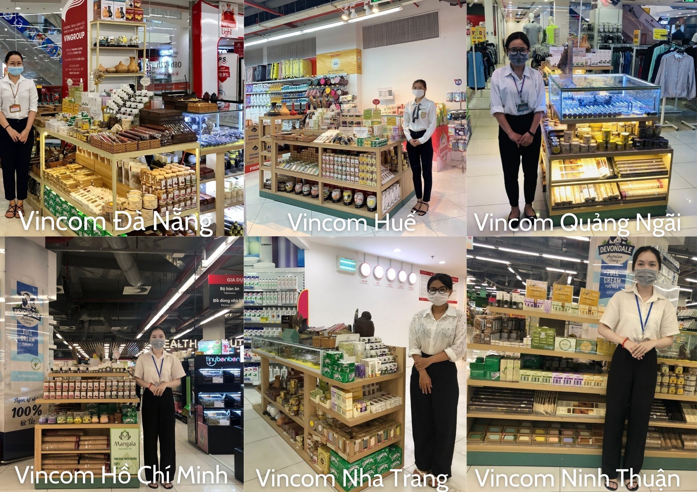 Cửa hàng bán Nhang Nụ Trầm Hương Phúc Linh ở một số siêu thị Vinmart