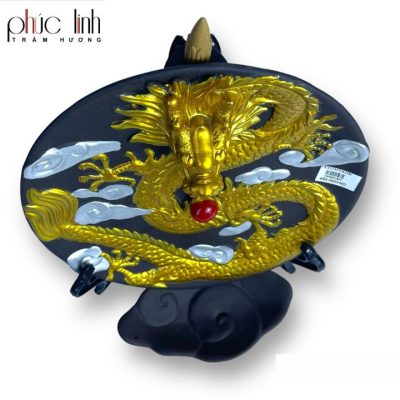 Xông Gốm Thác Khói Dĩa Rồng