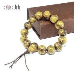 Vòng Tay Phúc Linh Ép Thêm Dầu Trầm Nguyên Chất Xám 16 ly