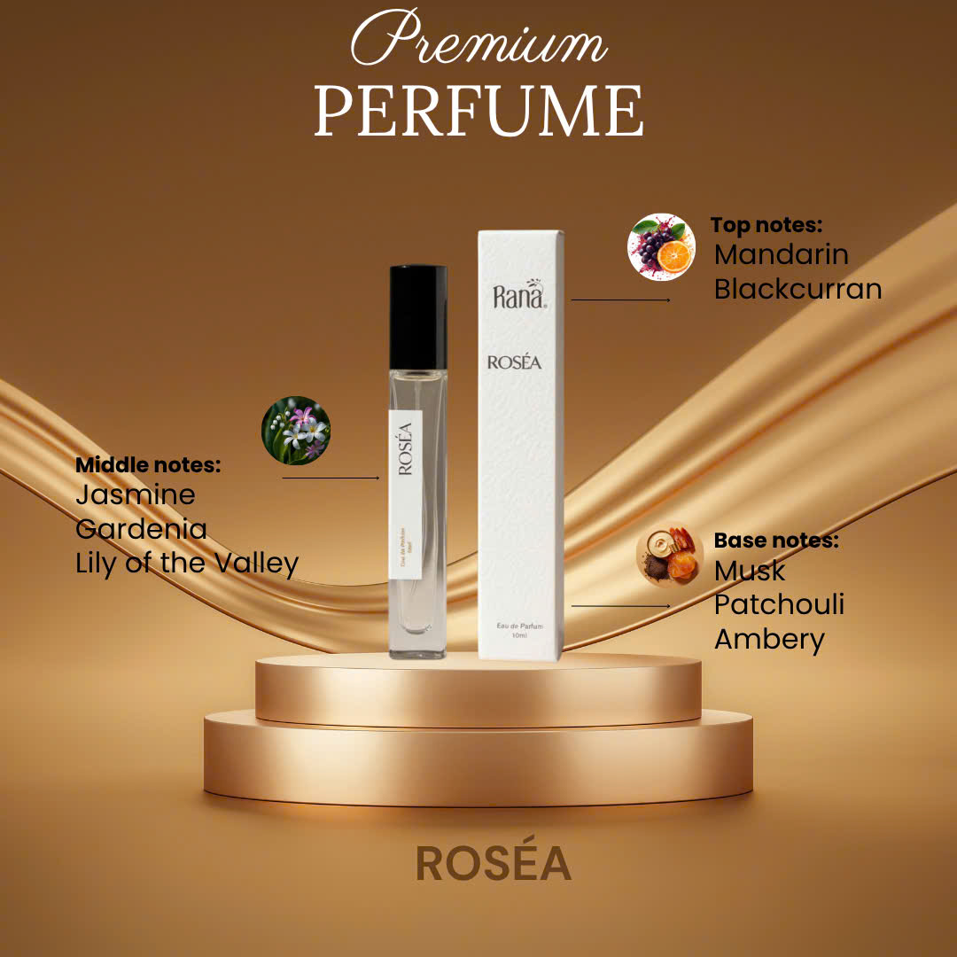 Nước hoa Rana Roséa 10ml EDP 1 Nước hoa Rana Roséa 10ml EDP là lựa chọn cho những ai có gu tươi mát - sảng khoái